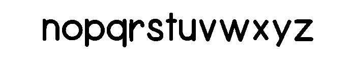 ZP Koala Nut Bold Font LOWERCASE