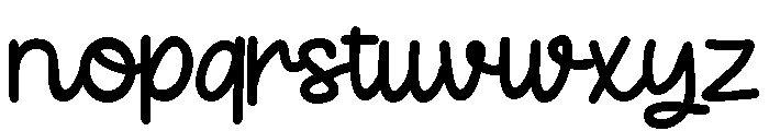 ZP Krabapple Font LOWERCASE