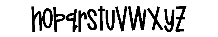 ZP Ladybug Bold Font LOWERCASE