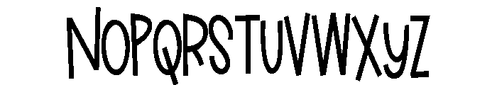 ZP Ladybug Condensed Bold Font UPPERCASE
