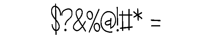 ZP Ladybug Condensed Font OTHER CHARS