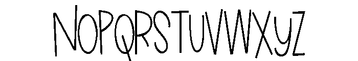 ZP Ladybug Condensed Font UPPERCASE