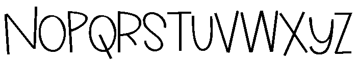 ZP Ladybug Expanded Font UPPERCASE