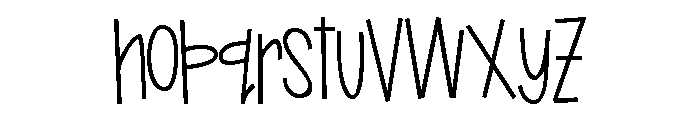 ZP Ladybug Font LOWERCASE