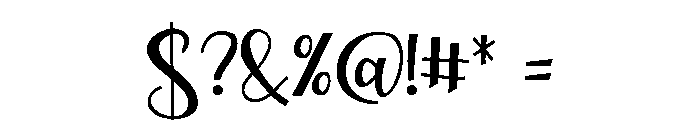 ZP Love Branch Condensed Font OTHER CHARS