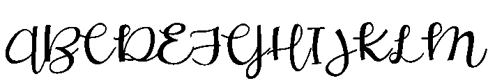 ZP Love Branch Condensed Font UPPERCASE