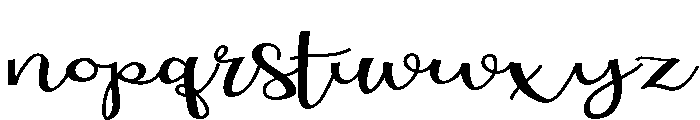 ZP Love Branch Expanded Font LOWERCASE