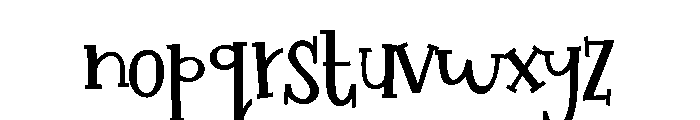 ZP Lovebug Condensed Font LOWERCASE