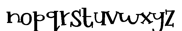 ZP Lovebug Expanded Font LOWERCASE