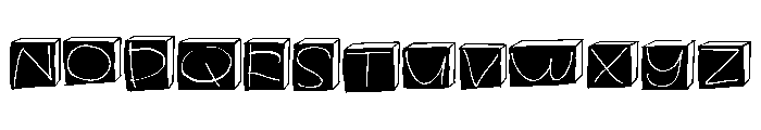ZP Lunchbox Black 3d Font UPPERCASE