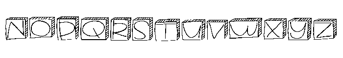 ZP Lunchbox Shadow 3d Font UPPERCASE