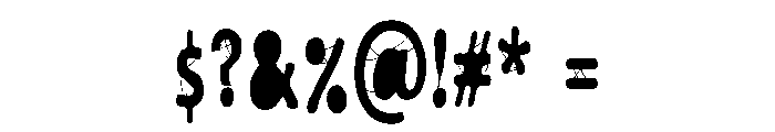 ZP Macabre More Caps Condensed Font OTHER CHARS