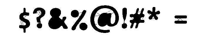 ZP Macabre More Caps Expanded Font OTHER CHARS