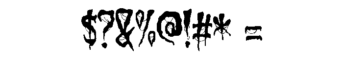 ZP Macabre More Condensed Font OTHER CHARS