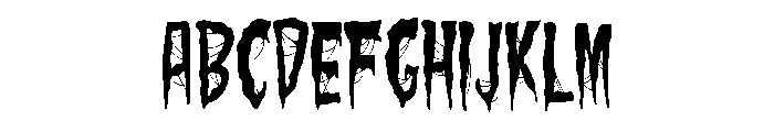 ZP Macabre More Condensed Font UPPERCASE