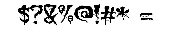ZP Macabre More Expanded Font OTHER CHARS