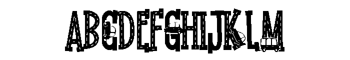 ZP Main Street Traffic Font UPPERCASE