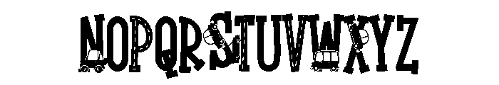 ZP Main Street Traffic Font UPPERCASE