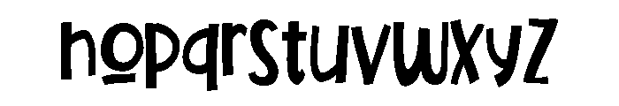 ZP Marigold Condensed Font LOWERCASE