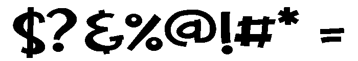ZP Marigold Expanded Font OTHER CHARS