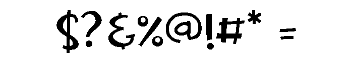 ZP Marigold Light Font OTHER CHARS