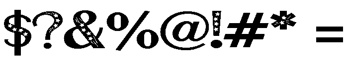 ZP Martian American Expanded Font OTHER CHARS
