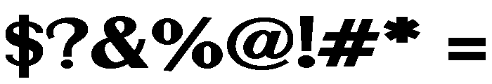 ZP Martian Bold Expanded Bold Font OTHER CHARS