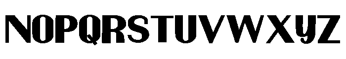 ZP Martian Bold Expanded Bold Font UPPERCASE