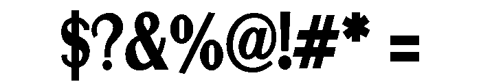 ZP Martian Condensed Bold Font OTHER CHARS
