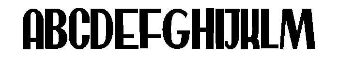 ZP Martian Condensed Bold Font UPPERCASE