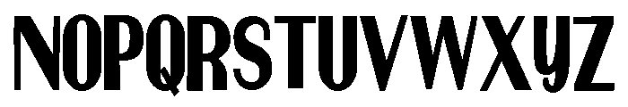 ZP Martian Condensed Bold Font UPPERCASE