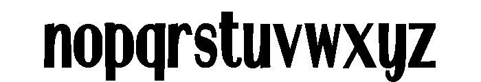 ZP Martian Condensed Bold Font LOWERCASE