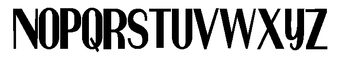 ZP Martian Condensed Font UPPERCASE