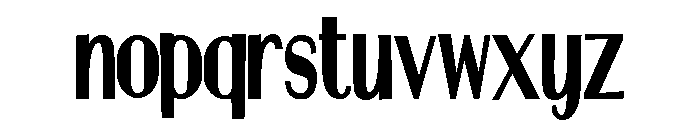 ZP Martian Condensed Font LOWERCASE