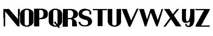 ZP Martian Expanded Font UPPERCASE
