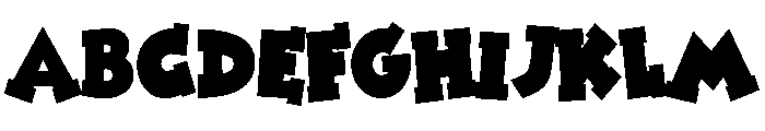 ZP Micklepop Condensed Font UPPERCASE