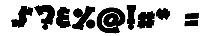 ZP Micklepop Expanded Font OTHER CHARS