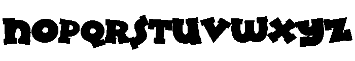 ZP Micklepop Expanded Font LOWERCASE