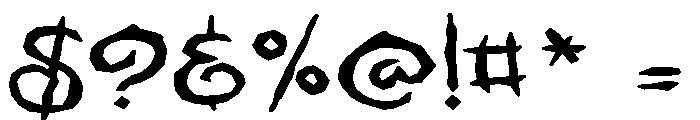 ZP Midnight Expanded Font OTHER CHARS