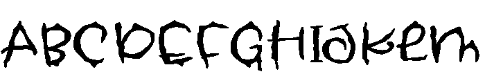 ZP Midnight Expanded Font UPPERCASE