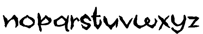 ZP Midnight Expanded Font LOWERCASE