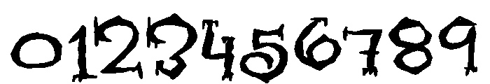 ZP Midnight More Expanded Font OTHER CHARS