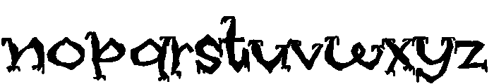 ZP Midnight More Expanded Font LOWERCASE