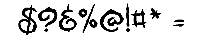 ZP Midnight Font OTHER CHARS
