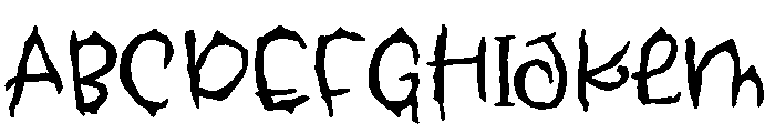 ZP Midnight Font UPPERCASE