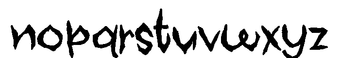 ZP Midnight Font LOWERCASE