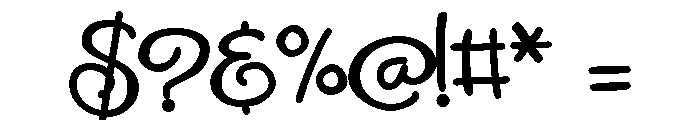 ZP Mighty Moose Bold Font OTHER CHARS