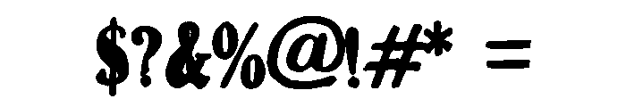 ZP Milkshake Bold Font OTHER CHARS