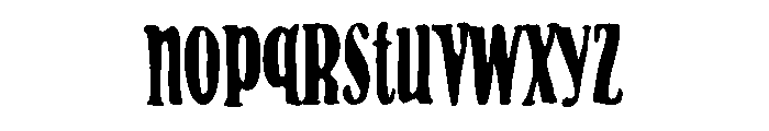 ZP Milkshake Condensed Font LOWERCASE