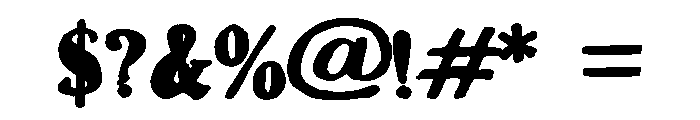 ZP Milkshake Expanded Bold Font OTHER CHARS